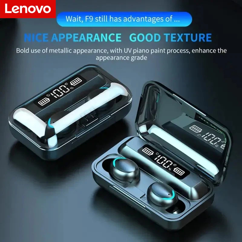 Earphones - Auriculares Inalámbricos Bluetooth Lenovo F9 -