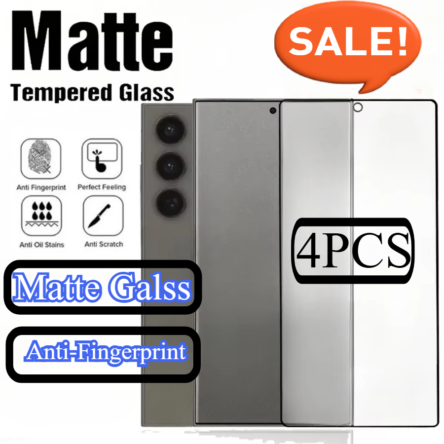 Matte Anti Glare Screen Protector - 4 Uds. Vidrio templado mate antihuellas