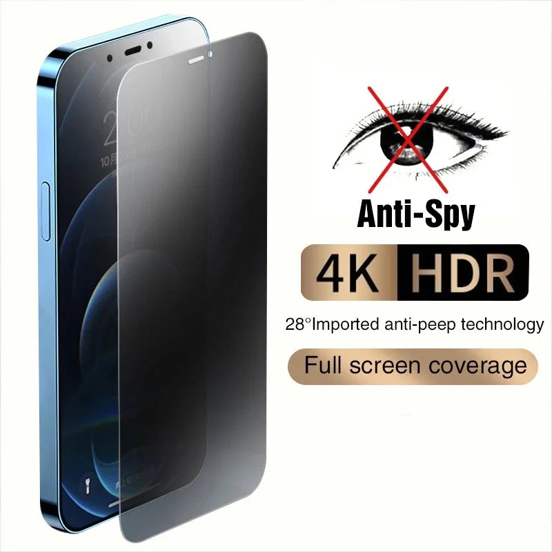 Funda de vidrio templado antie - Anti Spy Privacy Glass Case reseña y precio