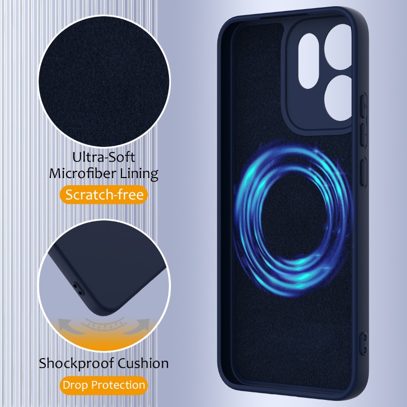 Funda Magnética Antigolpes de  - Liquid Silicone Magnetic Phone Case reseña y precio
