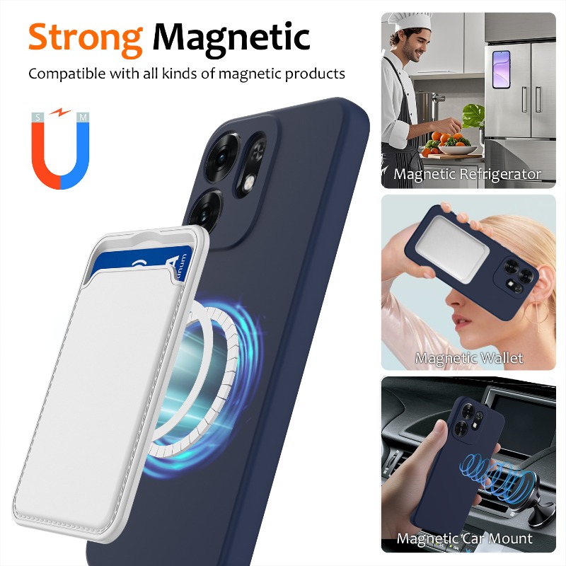 Funda Magnética Antigolpes de  - Liquid Silicone Magnetic Phone Case reseña y precio