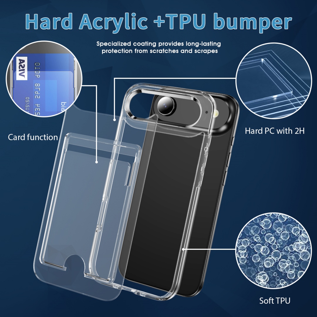 Funda tipo billetera con ranur - Clear Shockproof Bumper Case reseña y precio