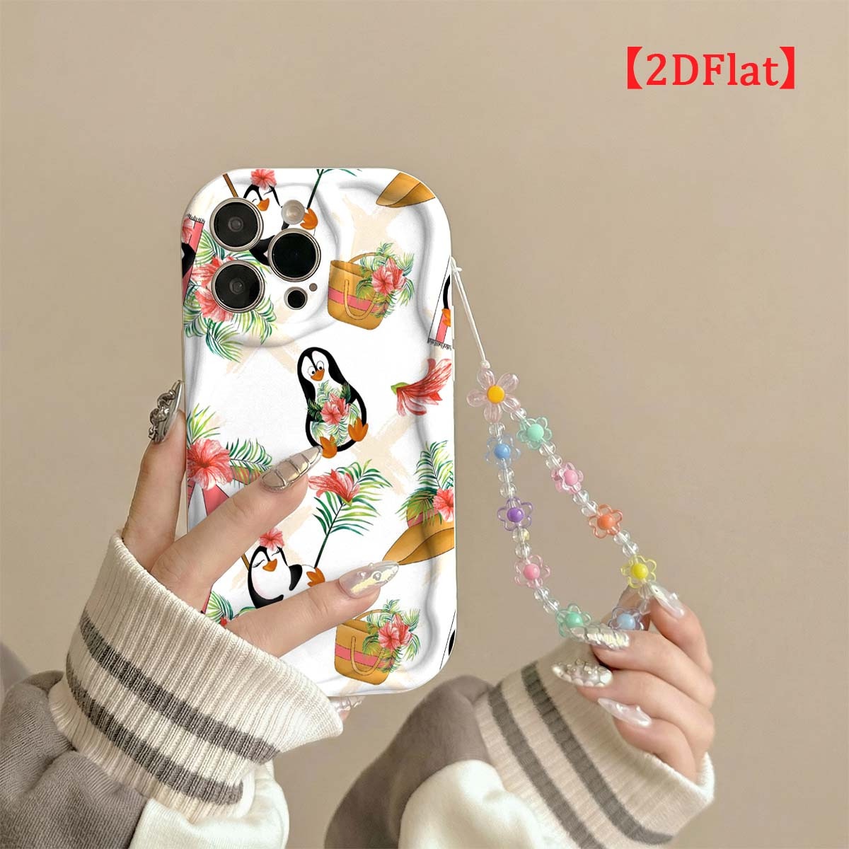 Funda para teléfono con diseño - Cute Cartoon Wrist Strap Silicone Case reseña y precio
